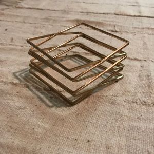 TopShop square gold bangle